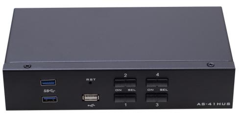 AS-41HUS (HDMI KVM Switch,4ports,Single-View）