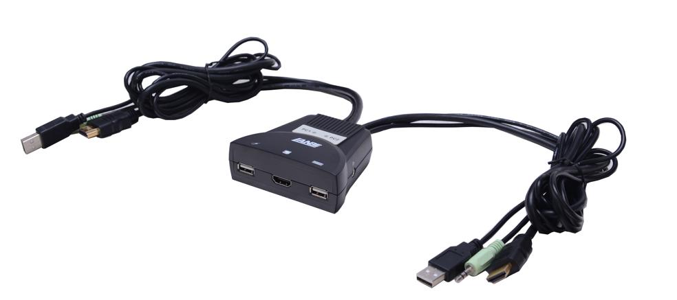 LS-21HA (HDMI Cable KVM Switch, 2Port USB with Audio)